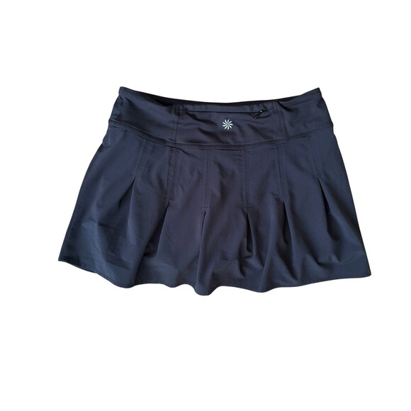 ATHLETA Black Tennis Skort Pleated Built in Mesh Shorts Pocket Size XS 983366 - Picture 10 of 10